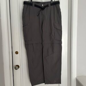 Columbia Silver Ridge Cargo Hiking Pants (Zip off legs) Gray EUC men’s 36x32